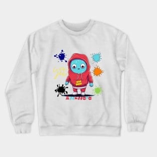 Awkward yeti hip hop Crewneck Sweatshirt